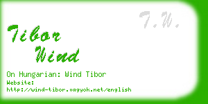tibor wind business card
